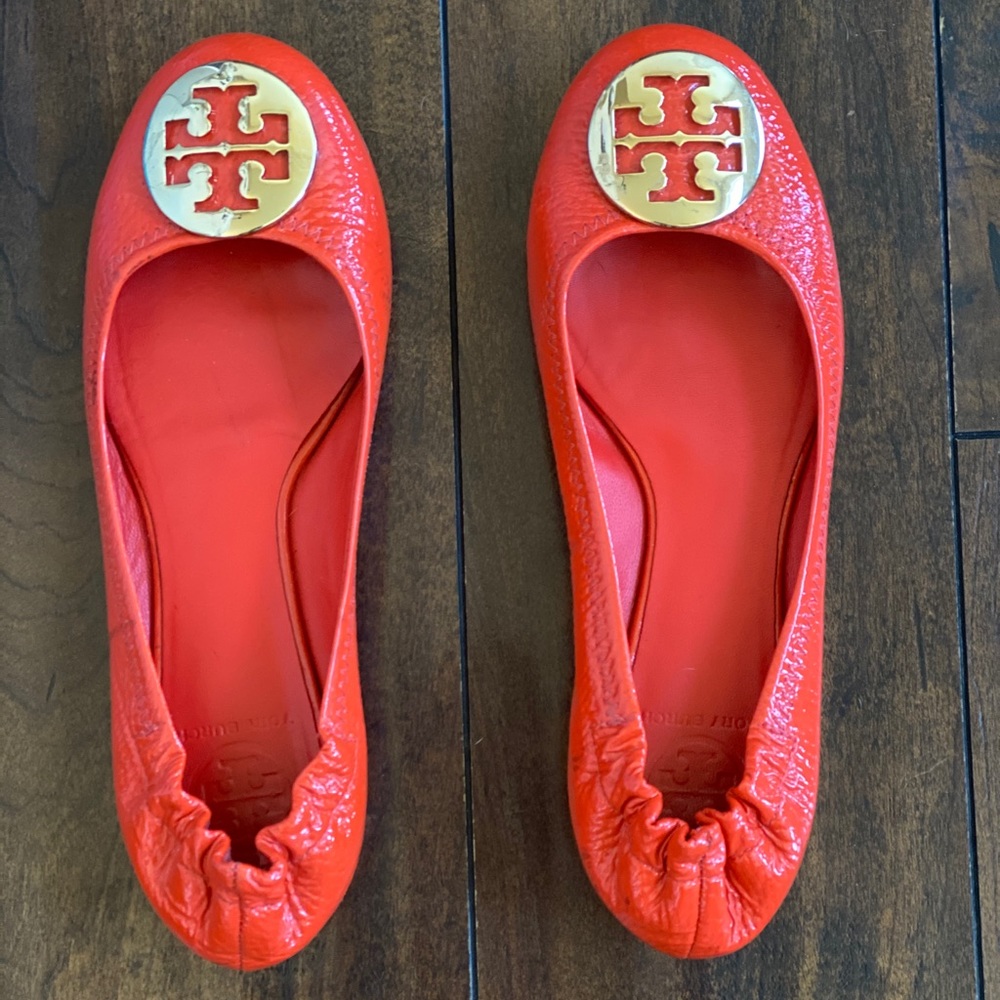 Burnt Orange Tory Burch Flats.
